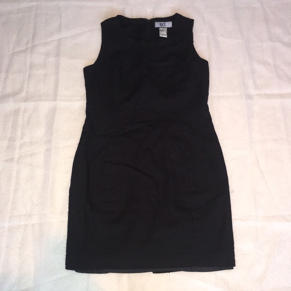 Bice Black Lined Sheath Dress w/ Bateau Ne… - Picture 2 of 7